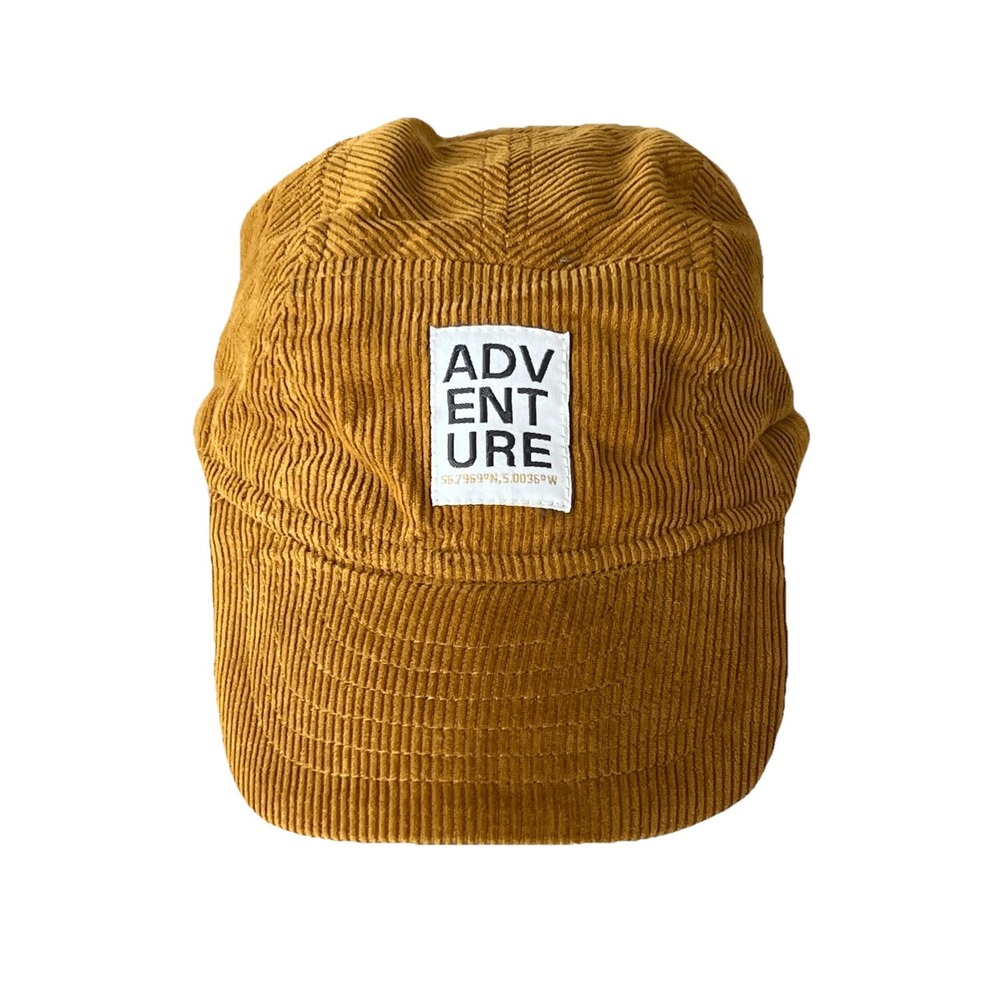 ADVENTURE Corduroy‎  Toddler  Hat One Size Brown Cap Sherpa Like Lining